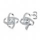 Diamond cubic zirconia diamond earrings flower fashion accessories