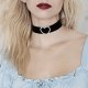 Women collar necklace, necklaces, tattoos collar, imitation diamond heart, love, luxury, tattoo style necklace jewelry cute blac