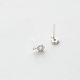 Cubic zirconia earrings, sterling silver snowflake simple, sweet, sterling silver gifts